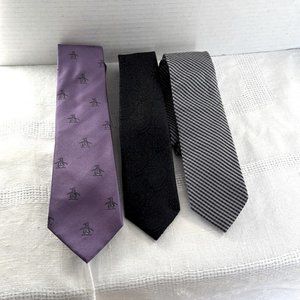 Lot Of 3 Vintage Thin / Skinny Men’s Ties - image 1